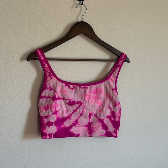 Victoria’s Secret PINK Tie-Dye Lightly-Lined Scoop Neck Sports Crop - Size XL - Picture 5 of 11